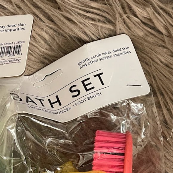 3 Bath Set- Sponges and foot brush - Picture 5 of 6